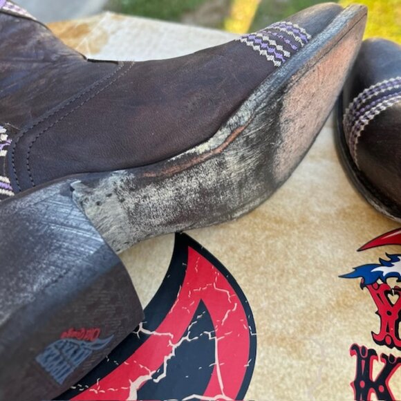 YIPPEE KIYAY Old Gringo Alexa 8” Distressed Leather Boots - Picture 10 of 16